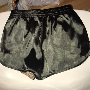 h&m silk shorts